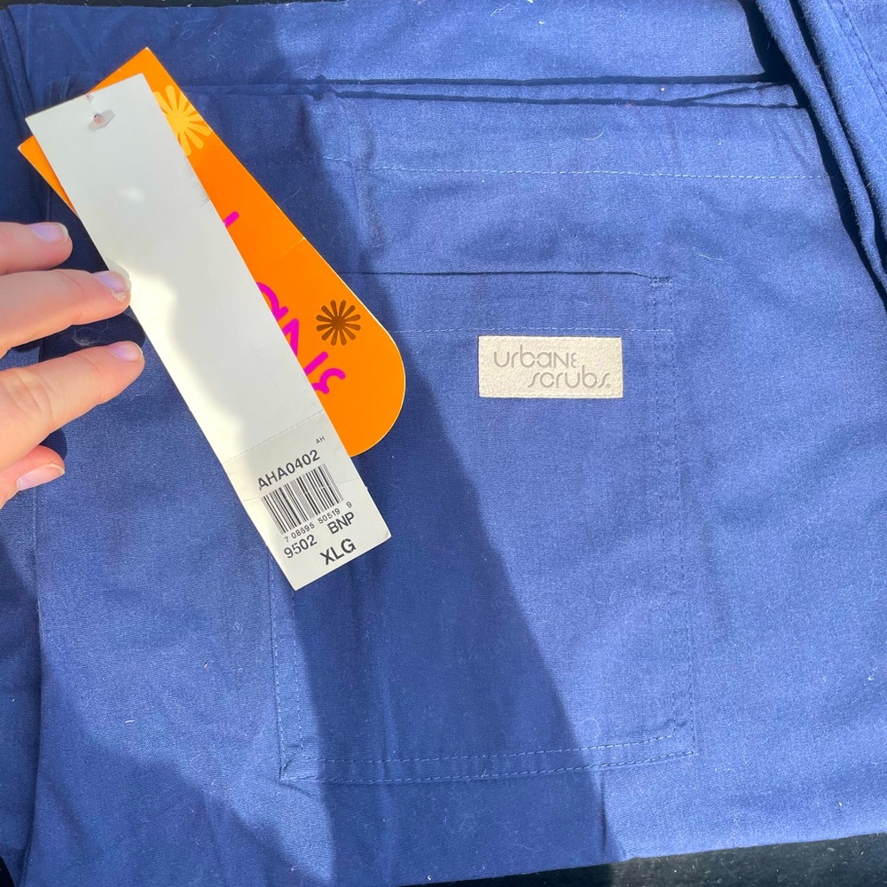 Urbane navy blue nursing pants. Size X-large.